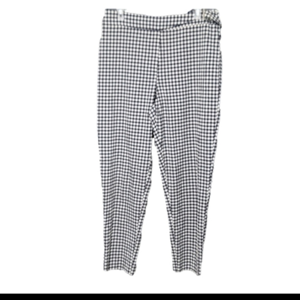 Asos Pants Seersucker Gingham Black White Checks